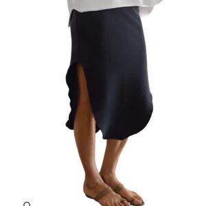 Frank & Eileen Donegal Triple Fleece Black Skirt, Size M